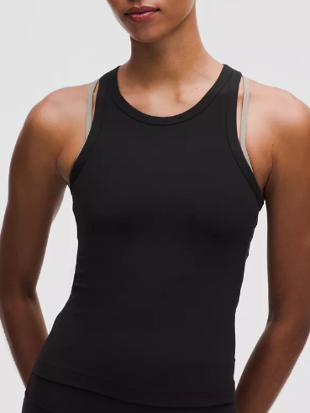 Lululemon Align Waist Length Racerback Tank Top in Black